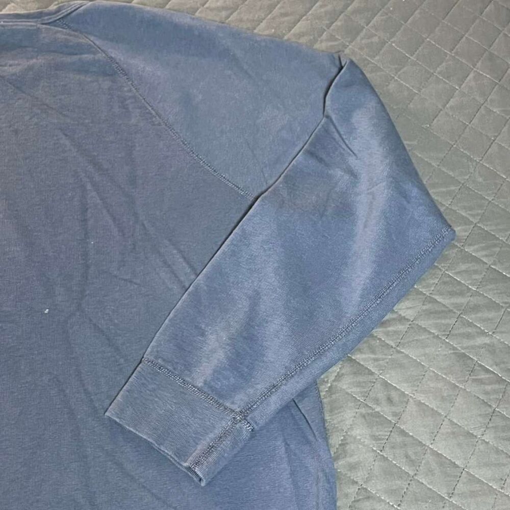 J.CREW Dark Harbor Maine‎ Vintage Fleece Crewneck Sweatshirt Blue Men’s XL - Picture 6 of 9